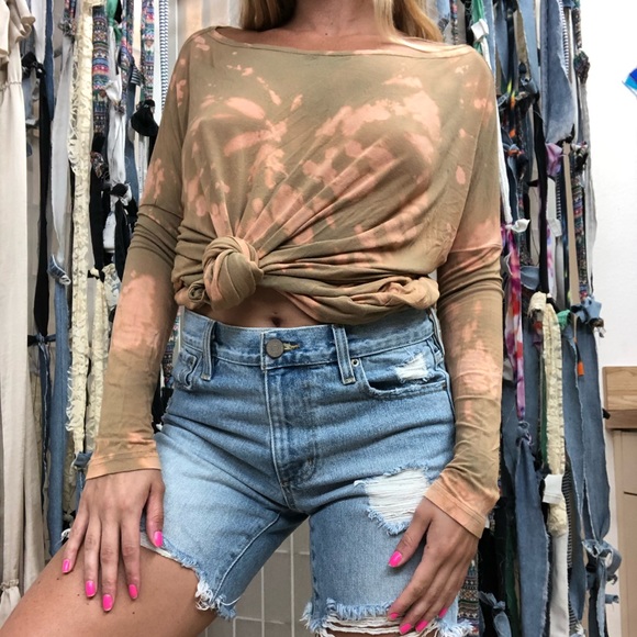 Bamboo long-sleeve soft dyed tee - Picture 2 of 4